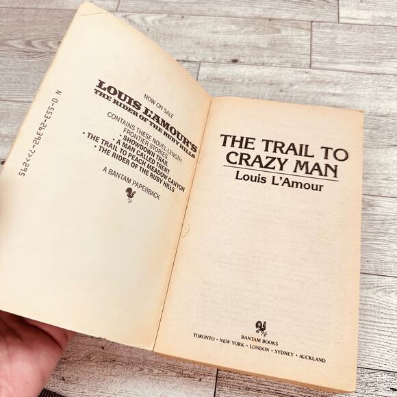 The Trail to Crazy Man Stories by Louis L'Amour (1986 Bantam Mass Market) PB - Picture 2 of 16
